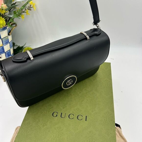 Women’s Gucci calf skin GG shoulder bag detachable shoulder strap made in Italy - Picture 4 of 16